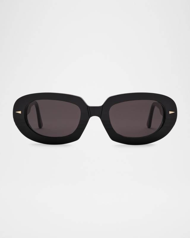 Lombards Acetate & Nylon Oval Sunglasses
